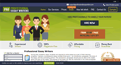 Desktop Screenshot of professionalessaywriters.com
